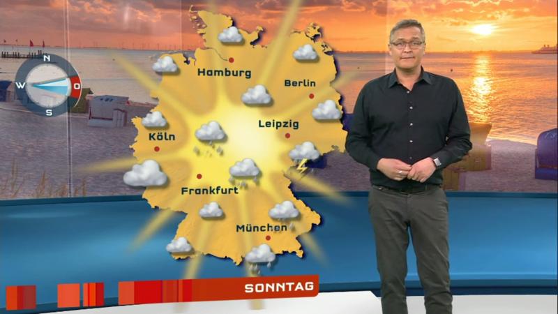 Der Wetterbericht Viel Sonnenschein und kleinflächige Gewitter