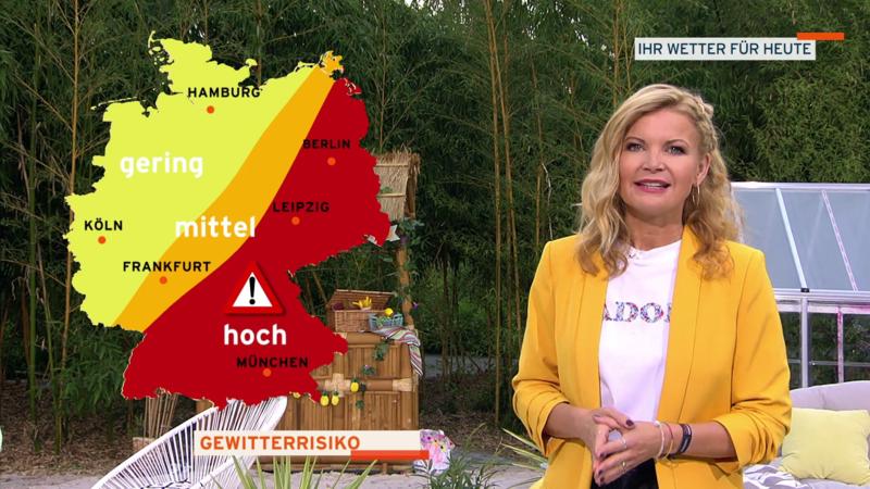 Der Wetterbericht Gewitterschwerpunkte verlagern sich Richtung Osten