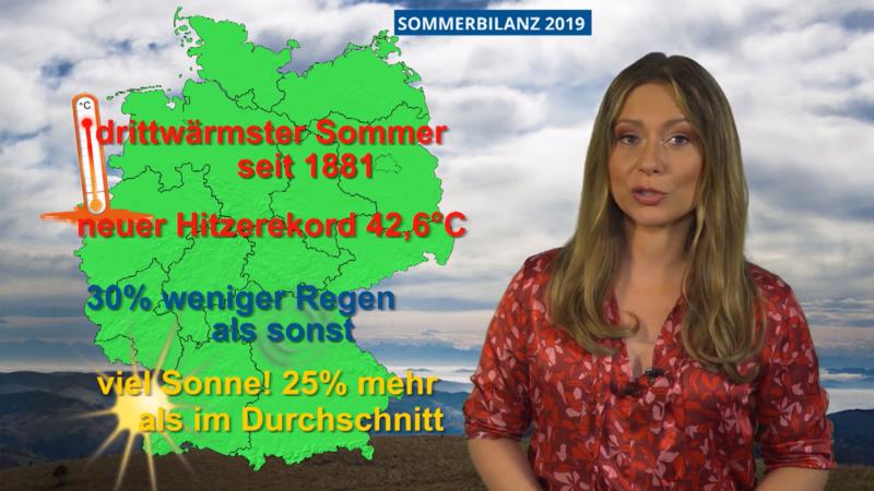 Die Sommerbilanz 2019 Viel Sonne - wenig Regen