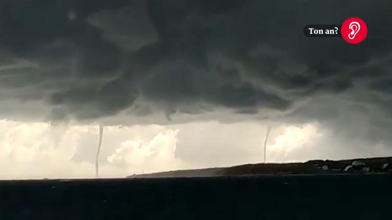 Unwetter auf den Balearen Zwei Wasserhosen vor Mallorca