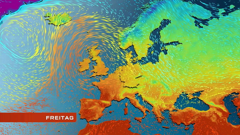 Der Strömungsfilm für Europa Bald kommt die Sommerwärme zurück