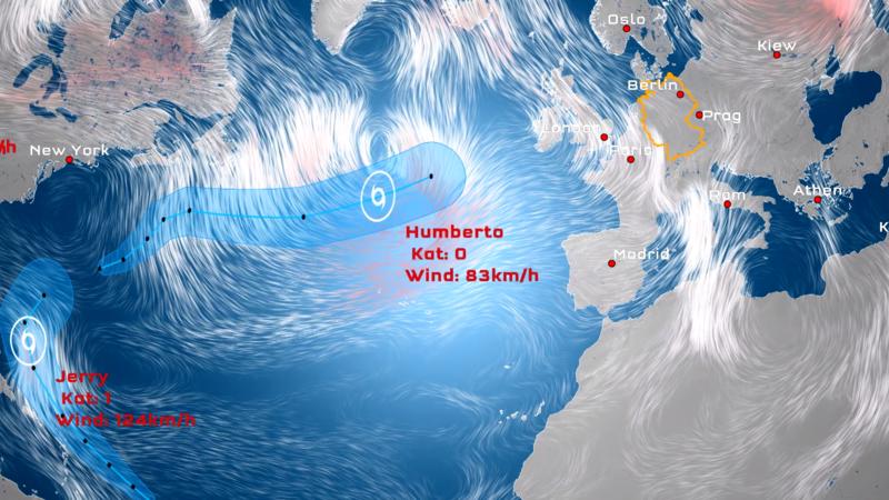 Ex-Hurrikan rast auf Europa zu "Humberto" leitet Wetterumschwung ab