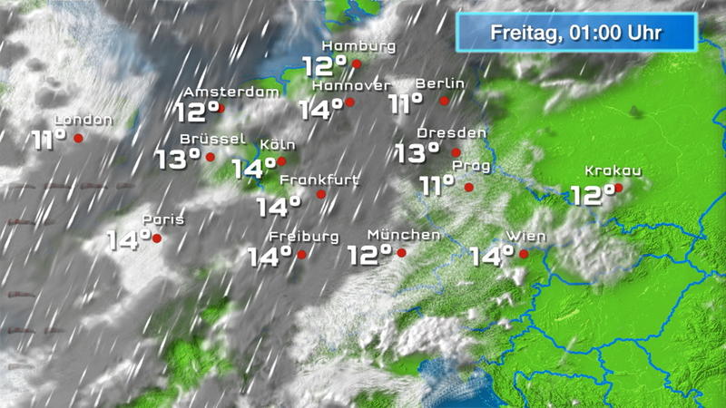 Regen- und Wolkenfilm für 48 Stunden Nach dem Regen ist vor dem Regen