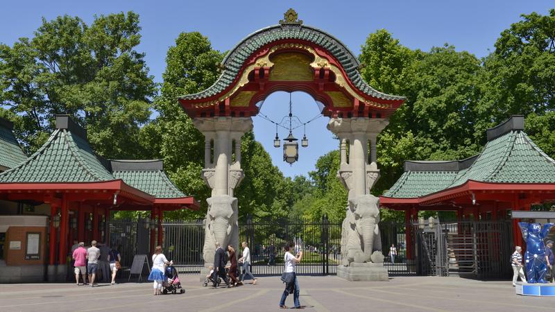 Elefantentor, Zoologischer Garten, Budapester Strasse, Tiergarten, Mitte, Berlin, Deutschland | Verwendung weltweit