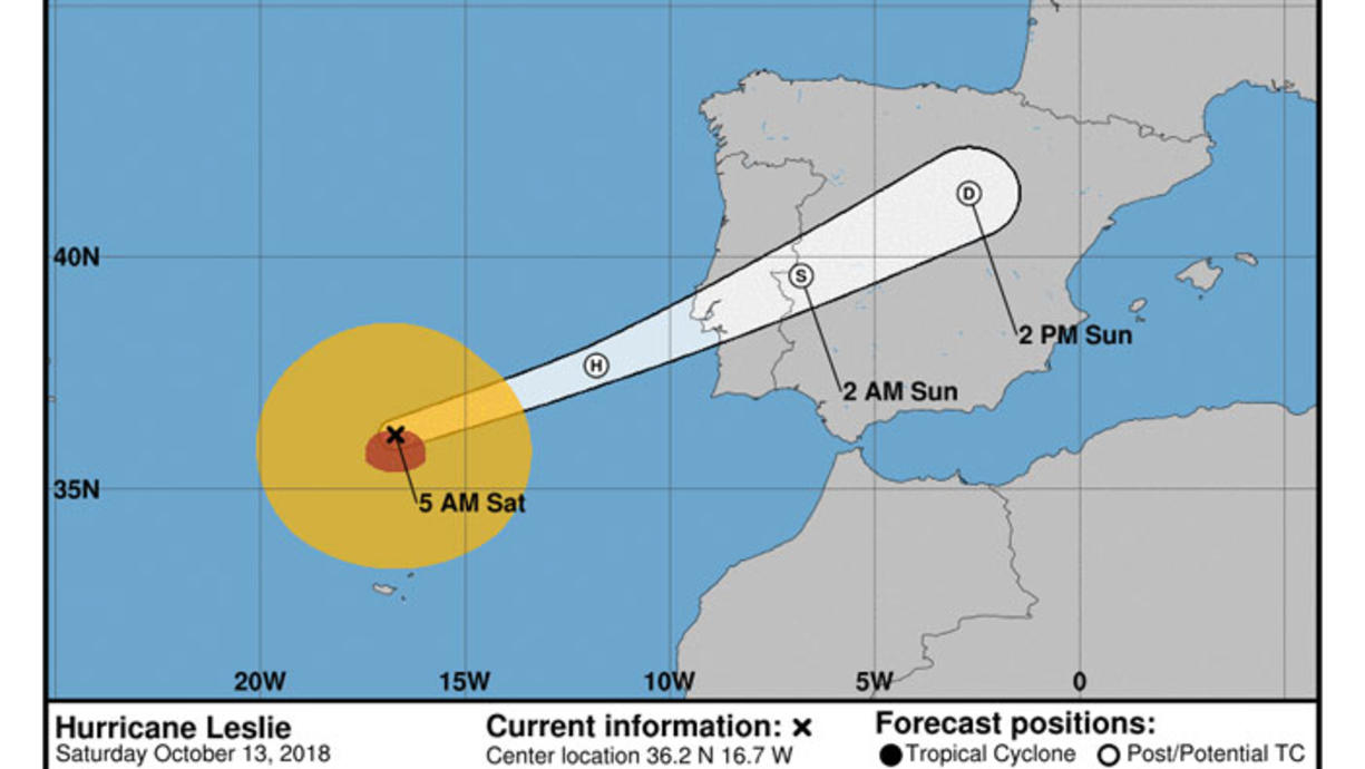 Hurrikan 'Leslie' bedroht Portugal
