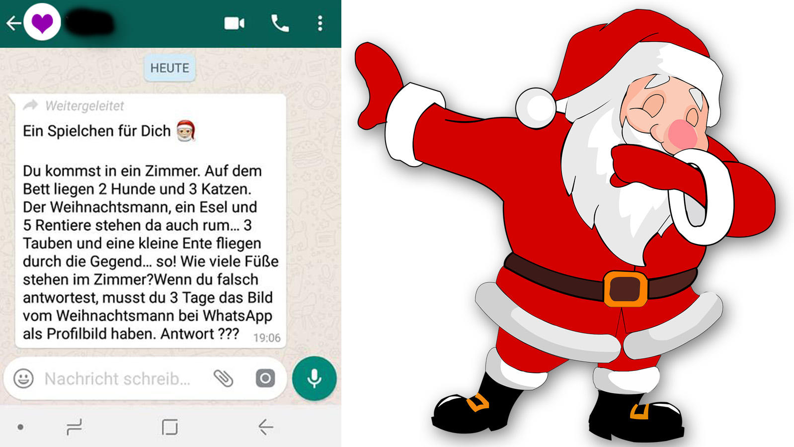 Weihnachtsmann Spiel Whatsapp