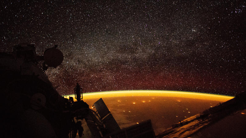 Airglow über Australien aus dem All