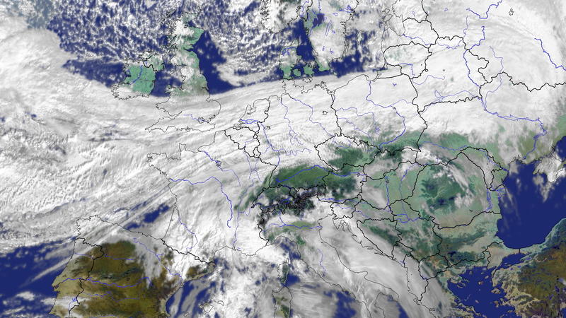 Europa-Bild des Satelliten Meteosat