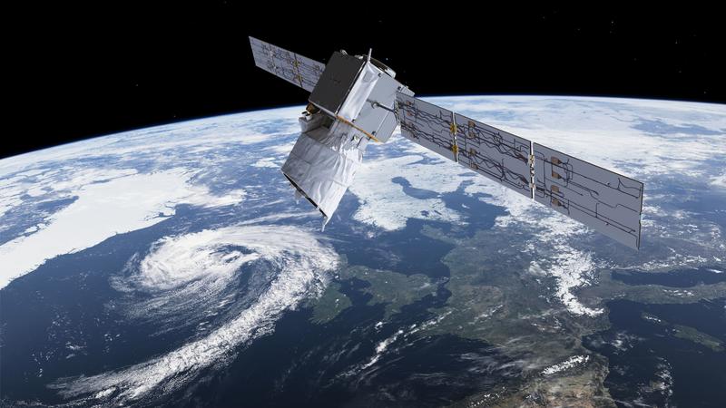 The photo provided by European Space Agency ESA shows an artists rendering of ESA's Aeolus satellite which will provide timely and accurate profiles of the world's winds and further information on aerosols and clouds. The Aeolus satellite, named afte