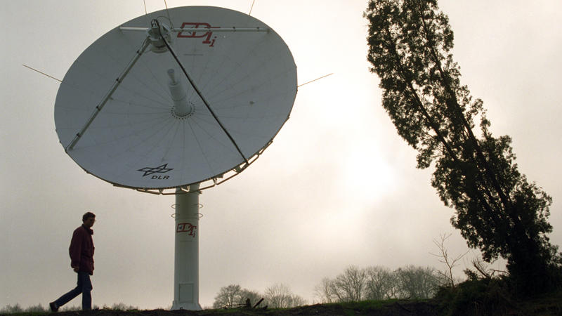 Satellitenempfangsanlage der Fernerkundungsstation