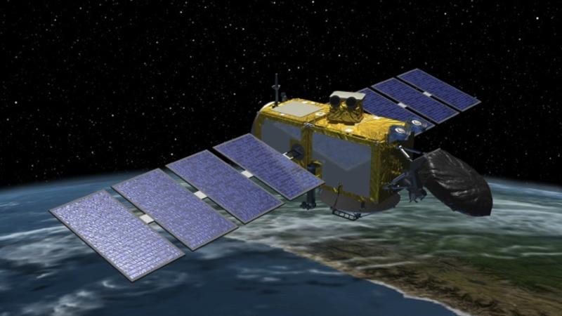 HANDOUT - Undated artist image shows the Jason-2 satellite (Jason-2) of the Ocean Surface Topography Mission which was launched June 20th, 2008 from Space Launch Complex-2 at Vandenberg Air Force, California. This important radar altimetry satellite 