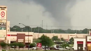 A tornado is seen in Bryan, Texas, U.S. April 24, 2019 in this still image taken from a social media video on  April 25, 2019. Michael David Black via REUTERS ATTENTION EDITORS - THIS IMAGE HAS BEEN SUPPLIED BY A THIRD PARTY. MANDATORY CREDIT. NO RESALES. NO ARCHIVES