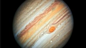 Das Foto vom Jupiter wurde am 27.06.2019 vom neuen Hubble Space Teleskop aufgnommen.
