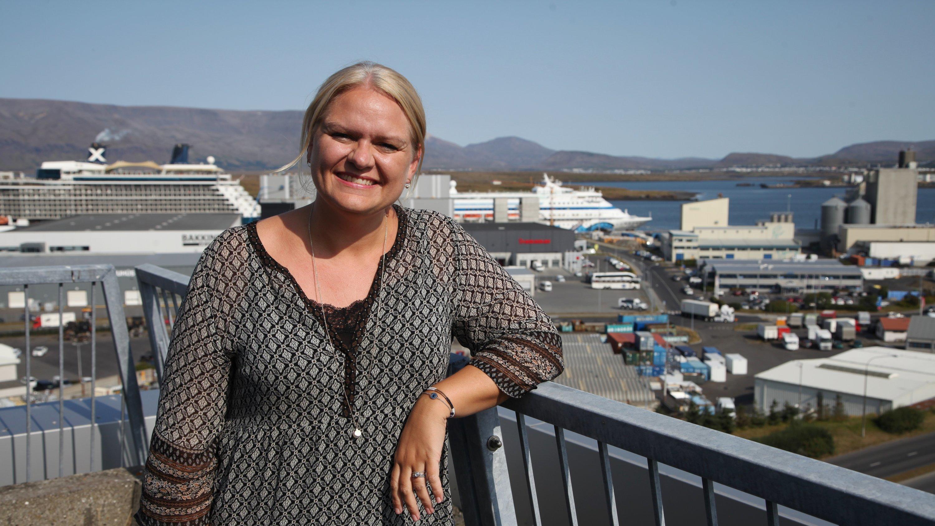 19.08.2019, Island, Reykjavik: Die Direktorin der isländischen Tourismusbehörde Visit Iceland, Inga Hlin Palsdottir, aufgenommen in Reykjavik. (zu dpa-Story: 