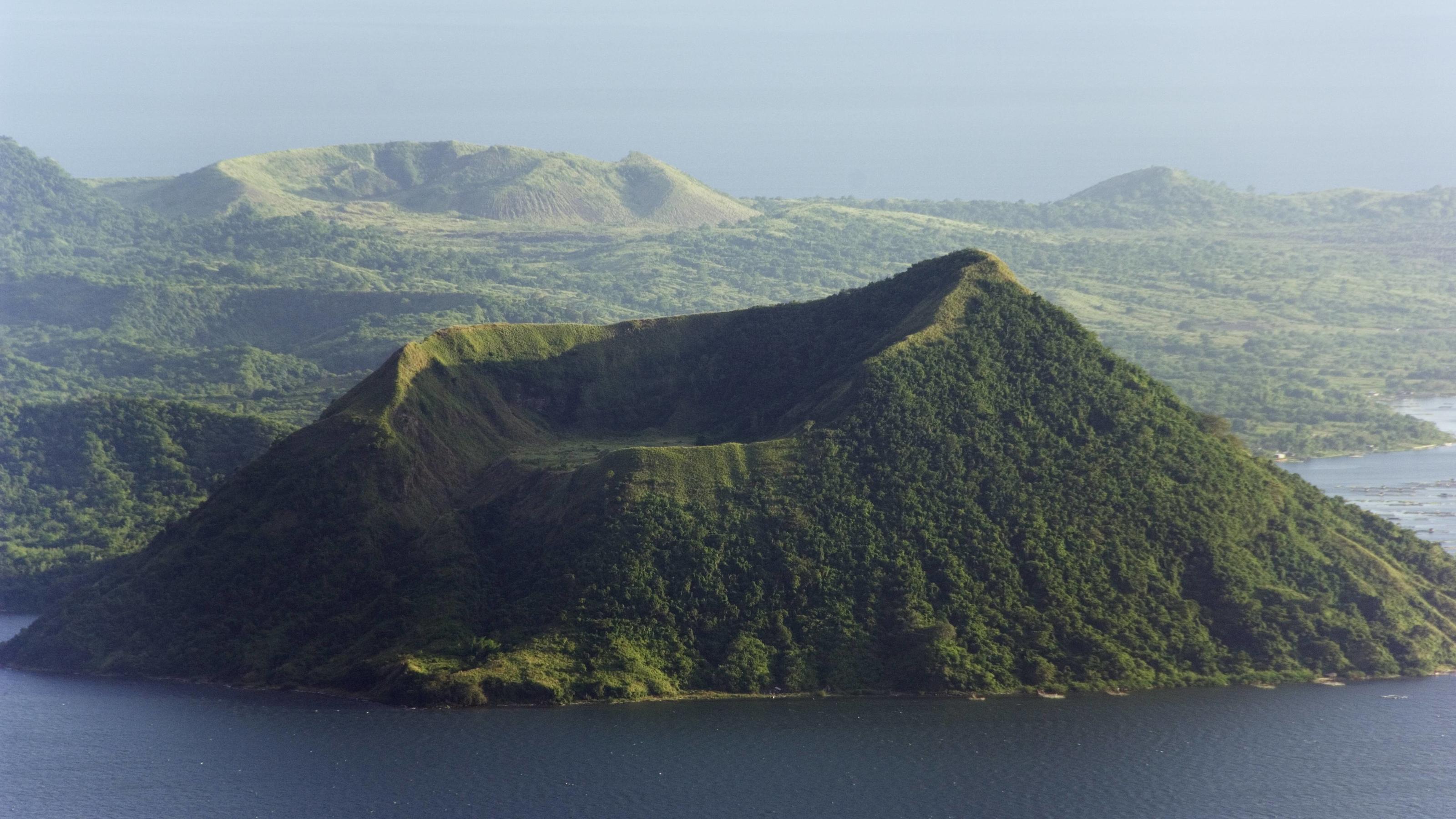 Der Vulkan Taal auf den Philippinen