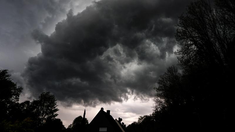 Martialischer Auftritt der Wolken vor einem Unwetter