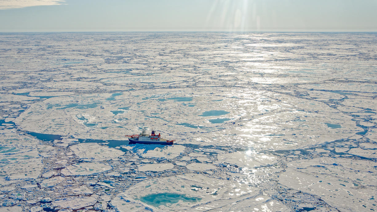 Arktisches Eis noch nie so wenig