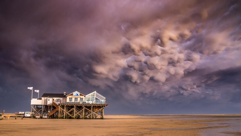 Diese Wolken sind rätselhaft und selten: Mammatus oder Beutelwolken