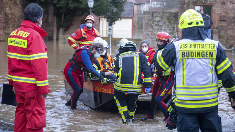 Hochwasser in Deutschland: In Hessen sind beispielsweise Fulda, Kinzig und Nidda über die Ufer getreten.