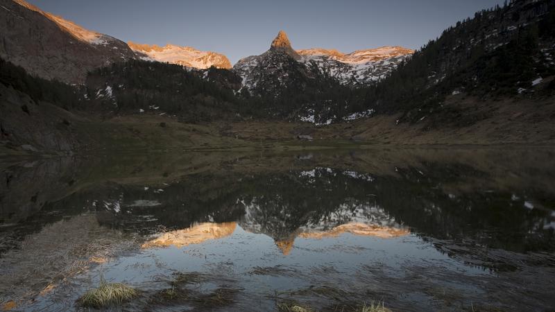 Ein Aufnahme das Funtensees im Süden Bayerns