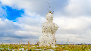 14.01.2021,Berlin,Deutschland,GER,Tempelhofer Feld.Ein Schneemann. *** 14 01 2021,Berlin,Germany,GER,Tempelhofer Feld A snowman