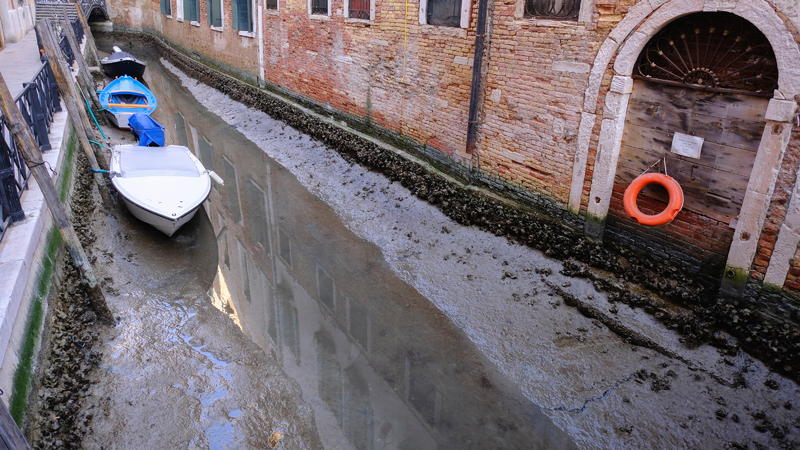 Niedrigwasser in Venedig