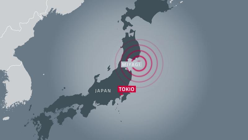 Japan: Schweres Erdbeben Vor Küste - Tsunami-Warnung In Region Miyagi ...