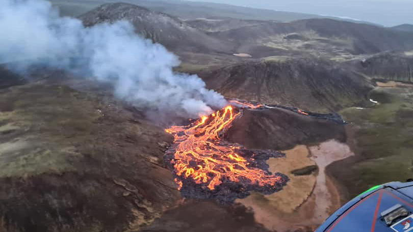 Fagradalsfjall-Vulkanausbruch in Island weckt Erinnerungen ...