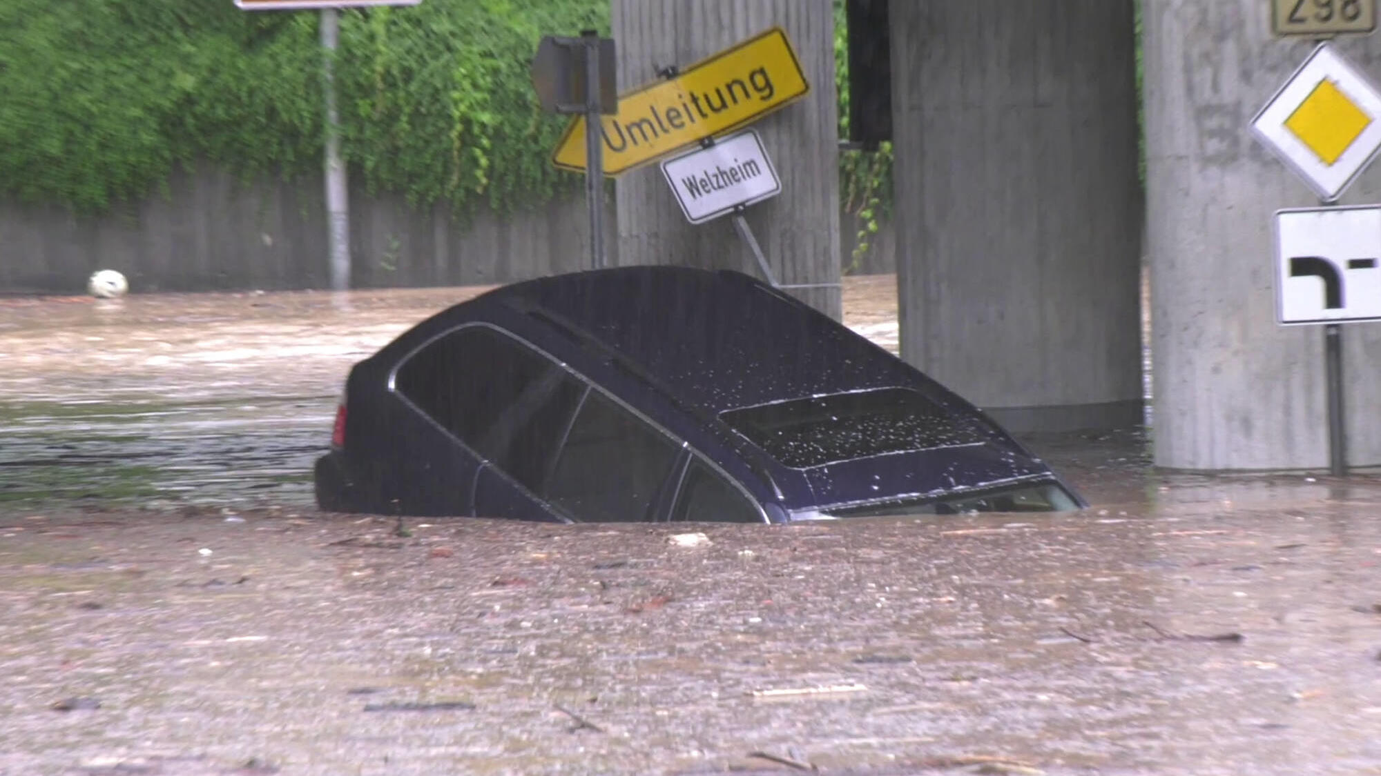 Unwetter in Schwäbisch Gmünd, 23.06.2021,