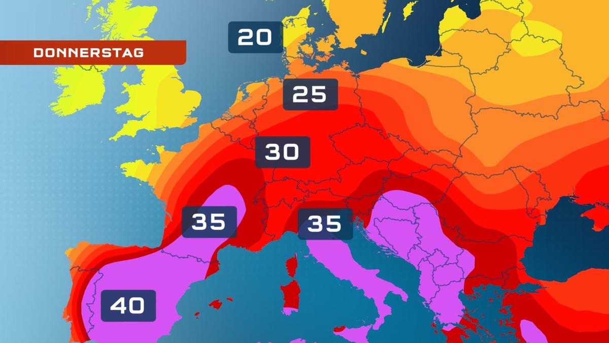 Hitzewelle erreicht Spanien & Frankreich Hier bringt die SaharaHitze