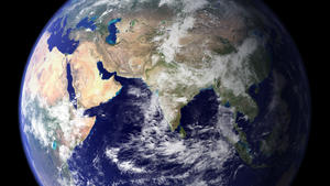ARCHIV - Die NASA-Aufnahme von 2006 zeigt die östliche Hemispähre der Erdkugel. Der Weltklimarat IPCC hat am Samstag (17.11.2007) mit seinem jüngsten Papier einen eindringlichen Warnruf vor den Auswirkungen der Erderwärmung in die Welt gesendet. Darin nennen Forscher und politische Delegationen so deutlich wie nie zuvor den Menschen als Verursacher der Erderwärmung. Foto: NASA/Goddard Space Flight Center. ACHTUNG: Nur zur redaktionellen Verwendung +++(c) dpa - Bildfunk+++
