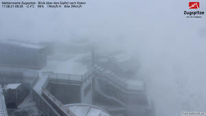 Schnee auf der Zugspitze