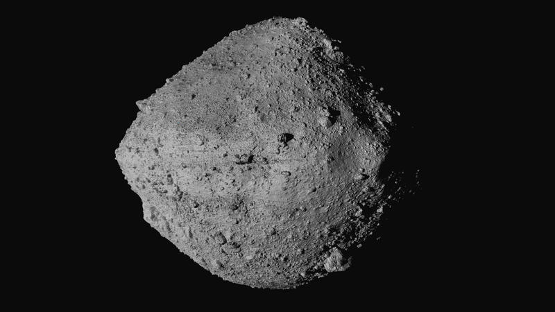 FILE - This undated image made available by NASA shows the asteroid Bennu from the OSIRIS-REx spacecraft. On Wednesday, Aug. 11, 2021, scientists said they have a better handle on asteroid Bennuâ€™s whereabouts for the next 200 years. The bad news is