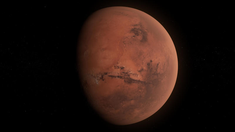 Planet Mars, Roter Planet in der Totalen