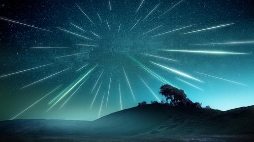 Meteorschauer, Orioniden, Sternschnuppen, Aktivitätsmaximum, Feuerball