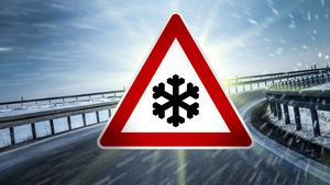 straßenschild winter