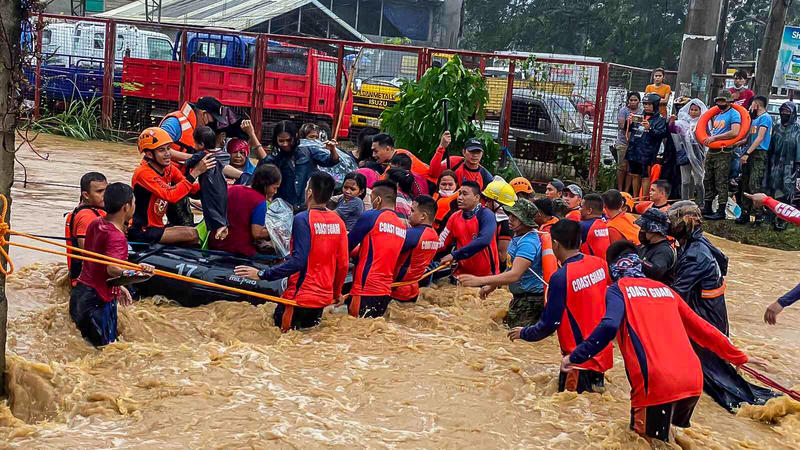 Philippinen, Überschwemmungen als Folge von Taifun RAI