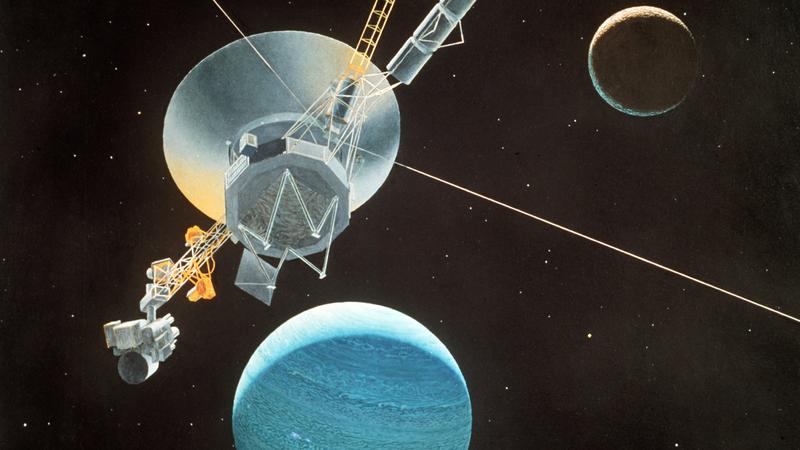 Raumsonde Voyager 2 auf dem Weg zum Neptun