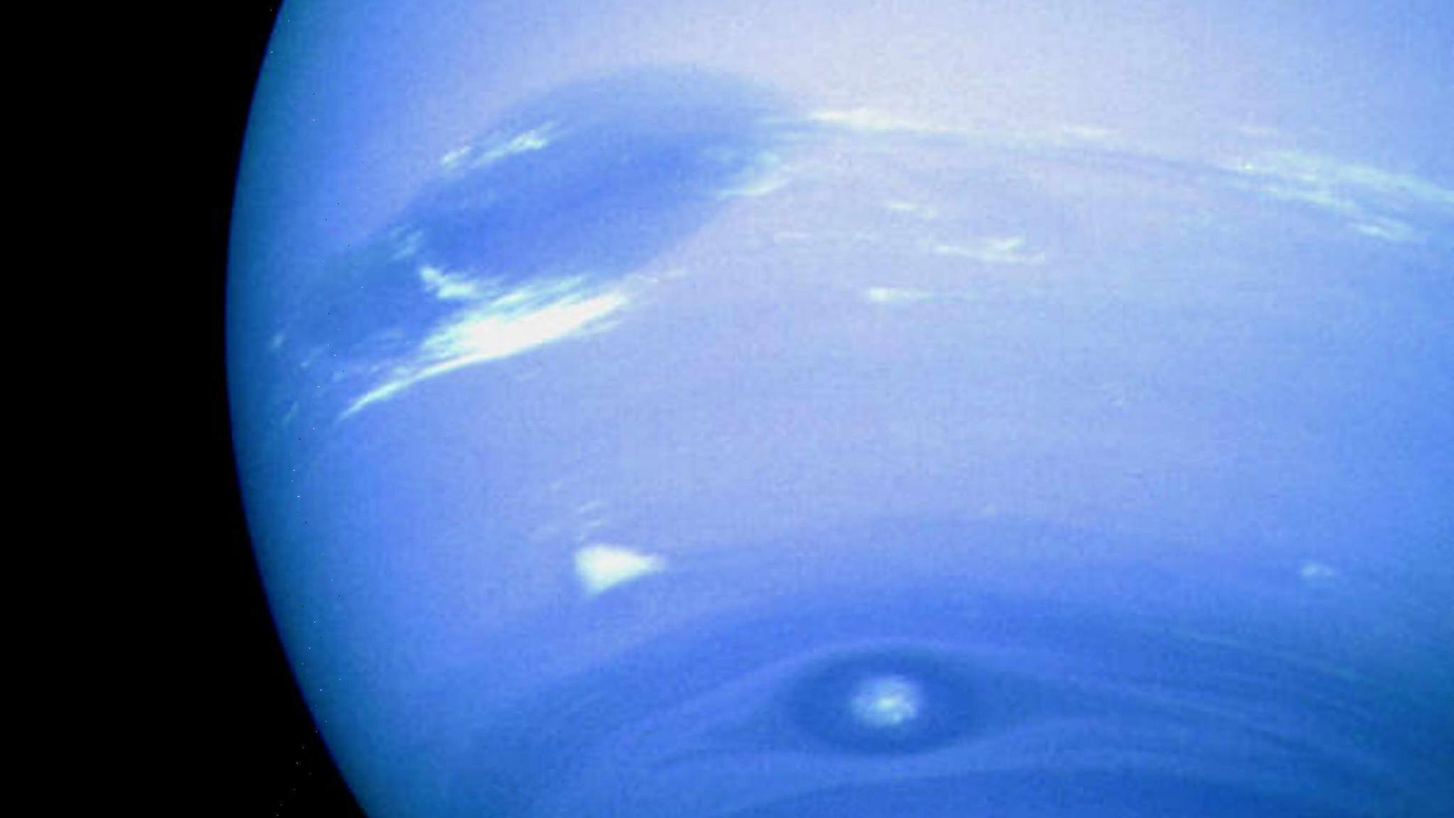 Großer Dunkler Fleck auf dem Planeten Neptun