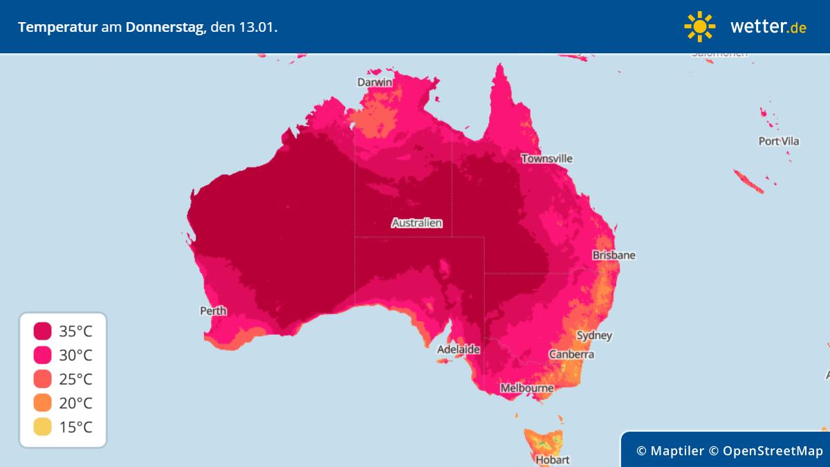 Australien leidet unter einer enormen Hitzewelle. Der Temperaturrekord von 50,7 Grad wurde eingestellt.