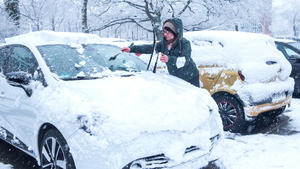 Der Winter ist zurück und brachte Schnee im Norden