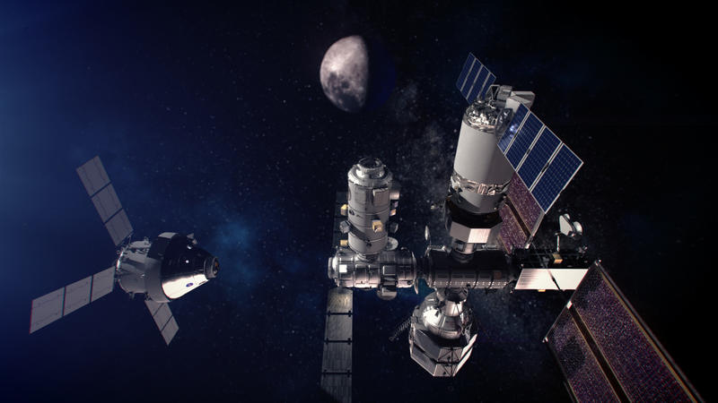 Orion dockt am Lunar Orbital Platform-Gateway an