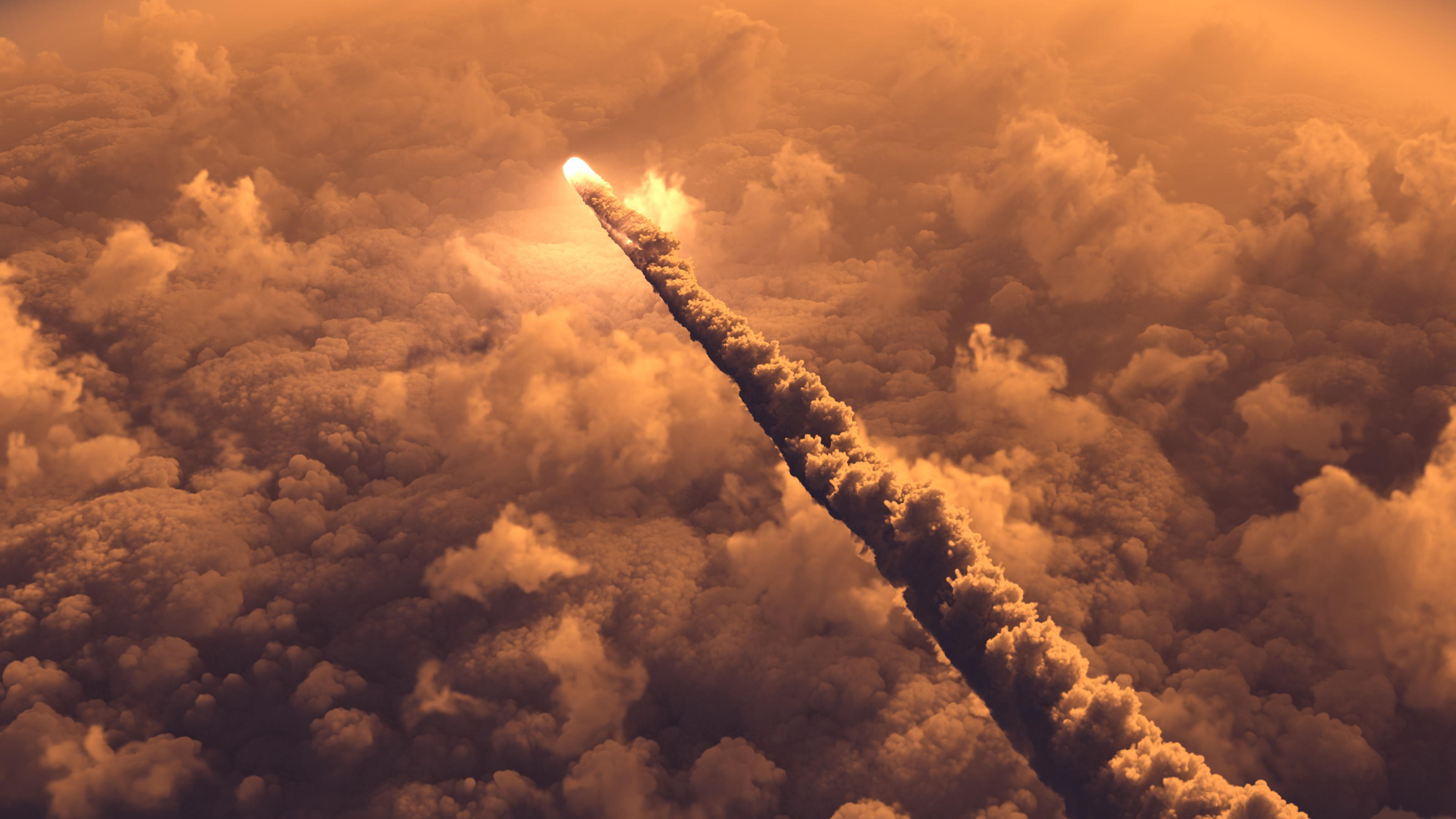 Ein Meteor verglüht als Feuerball in der Erdatmosphäre