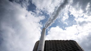 FILE PHOTO: A pilot plant for CO2 capture is seen at Amager Bakke in Copenhagen, Denmark June 24, 2021. Ritzau Scanpix/Ida Guldbaek Arentsen via REUTERS    ATTENTION EDITORS - THIS IMAGE WAS PROVIDED BY A THIRD PARTY. DENMARK OUT. NO COMMERCIAL OR EDITORIAL SALES IN DENMARK./File Photo