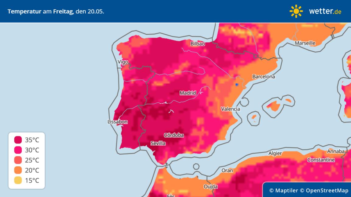 Hitze in Spanien