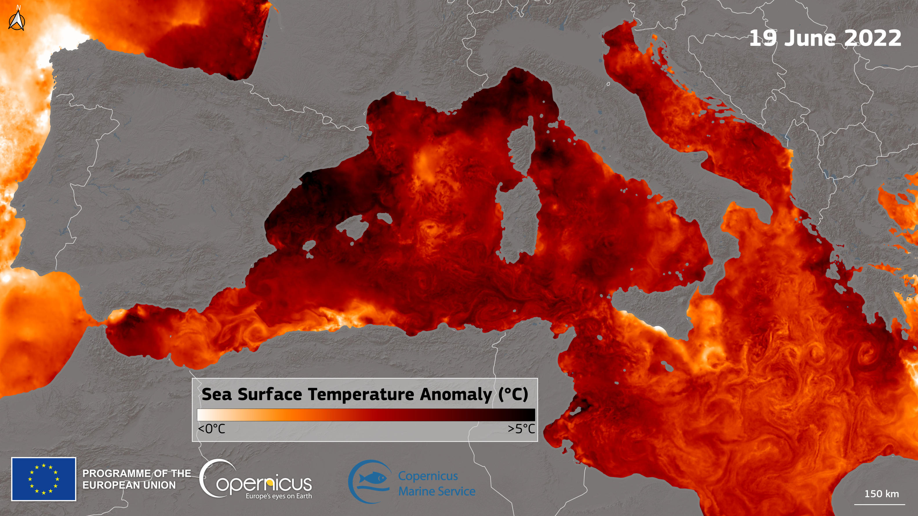 Hohe Wassertemperaturen im Mittelmeer nach Hitzewelle