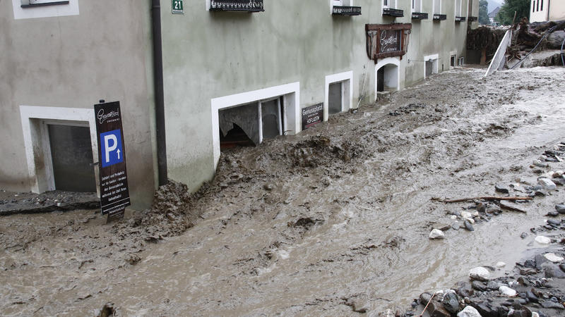 Überflutungen in Kärnten: Muren gingen ab und Bäche traten über die Ufer
