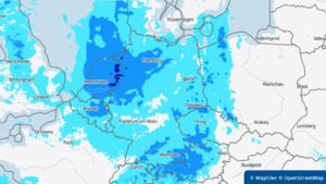 Niederschlag am Donnerstag, 21. Juli in Deutschland