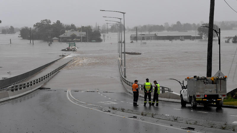 Fluten in Australien Anfang Juli