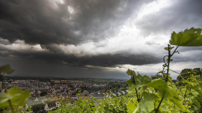 Aufziehendes Unwetter im Landkreis Ludwigsburg 